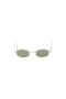 Retro Silver Uilleach Tíotáiniam Sunglasses Dronuilleog Sunglasses