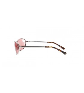 Silver Oval Wrap Prada Spéaclaí Gréine Oval Sunglasses